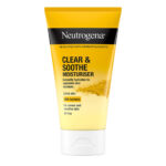 قیمت کرم مرطوب‌کننده و آبرسان قوی نوتروژینا مدل Clear & Soothe حاوی عصاره زردچوبه، تسکین‌دهنده و شفاف‌کننده پوست‌های مستعد جوش و حساس