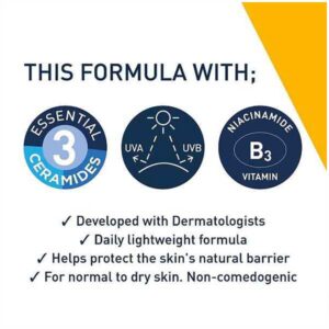 خرید ضدآفتاب و لوسیون مرطوب‌کننده سراوی مدل SPF 50+