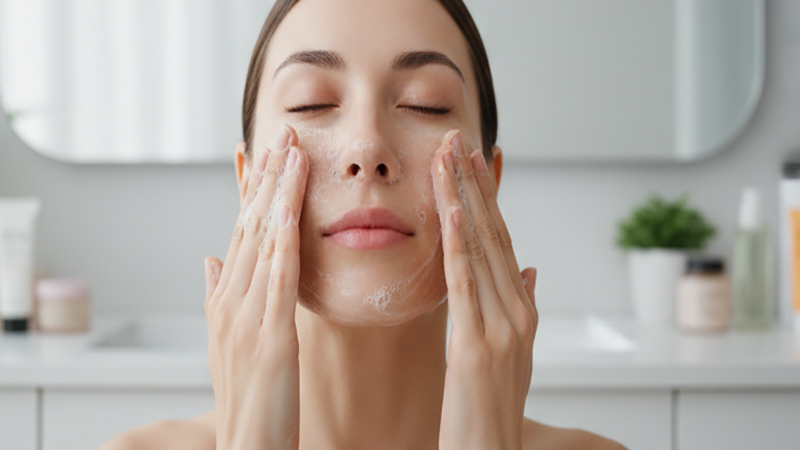 لایهبندی محصولات مراقبت پوستی بعد از حمام