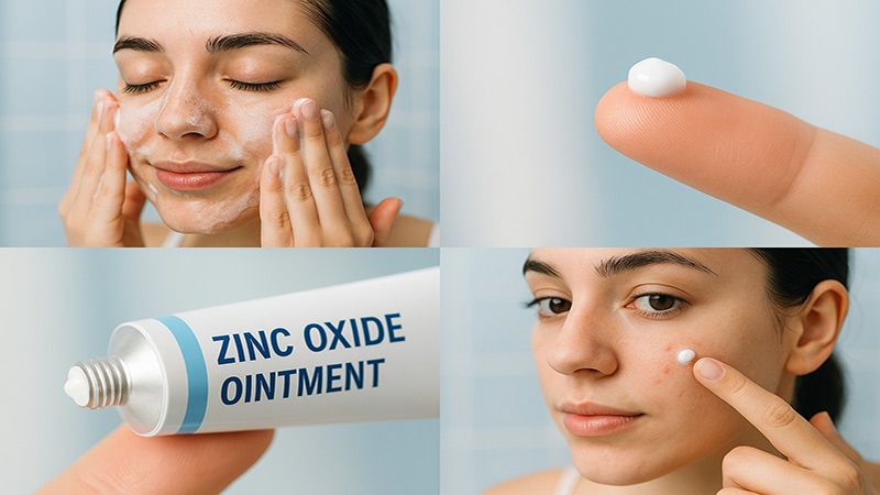 زمان مصرف زینک اکساید موضعی برای جوش صورت