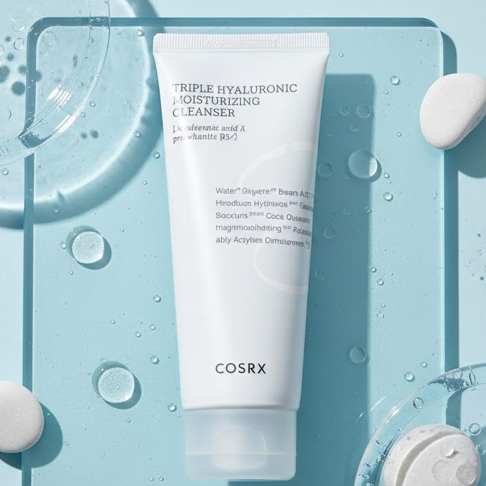 شوینده پاک کننده پوست هیالورونیک اسید سه گانه کوزارکس اصل