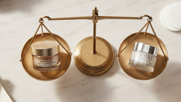 مقایسه دور چشم شیسیدو و کلینیک